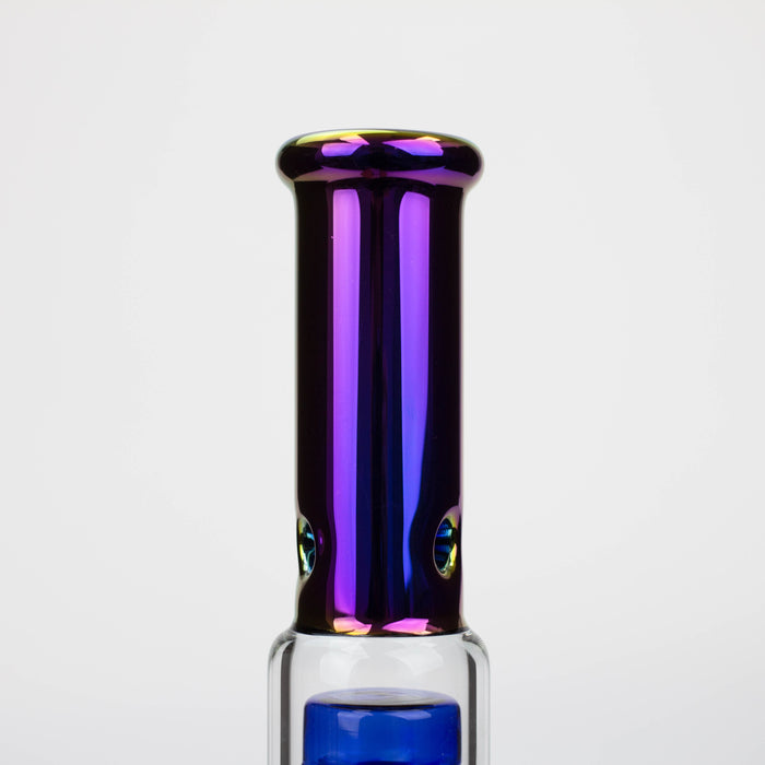 12" Electroplate glass water bong with 6 arms percolator [PHX111] Glass Bong ONE