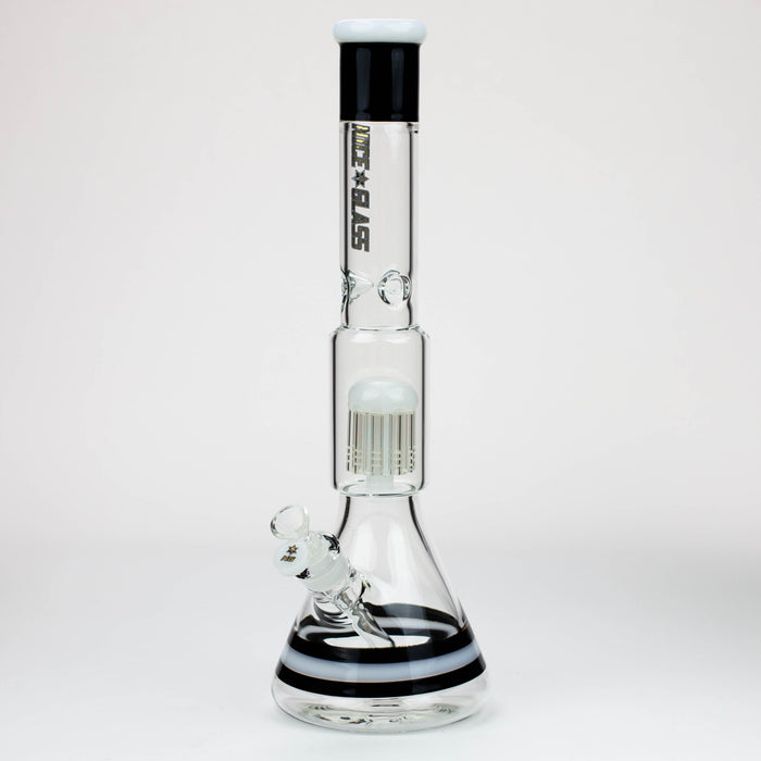NG- 17 inch 10-Arm Tree Beaker [S395] Glass Bong High-End Brands Glass WHITE