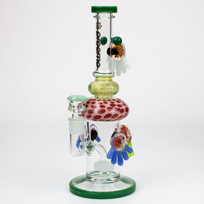 preemo - 12 inch Whimsy Mushroom Bong [P078] Glass Bong preemo JADE-GREEN