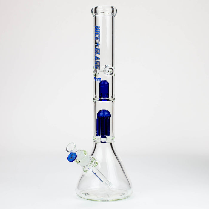 NG | 18 inch 6-Arm Perc & Splash Guard Beaker [G607-7] Glass Bong High-End Brands Glass BLUE
