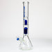 NG | 18 inch 6-Arm Perc & Splash Guard Beaker [G607-7] Glass Bong High-End Brands Glass BLUE