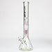 NG | 18 inch 6-Arm Perc & Splash Guard Beaker [G607-7] Glass Bong High-End Brands Glass PINK