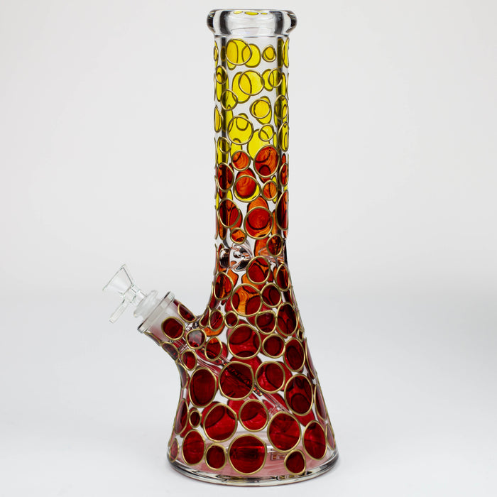 NG-13 inch 7 mm Color Dots Beaker [ST028] Glass Bong High-End Brands Glass