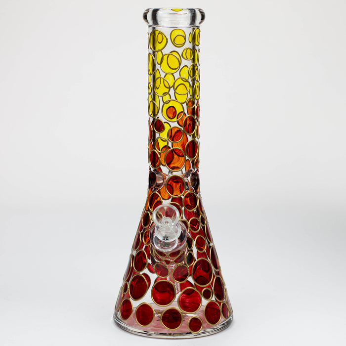 NG-13 inch 7 mm Color Dots Beaker [ST028] Glass Bong High-End Brands Glass