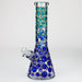 NG-13 inch 7 mm Color Dots Beaker [ST028] Glass Bong High-End Brands Glass BLUE