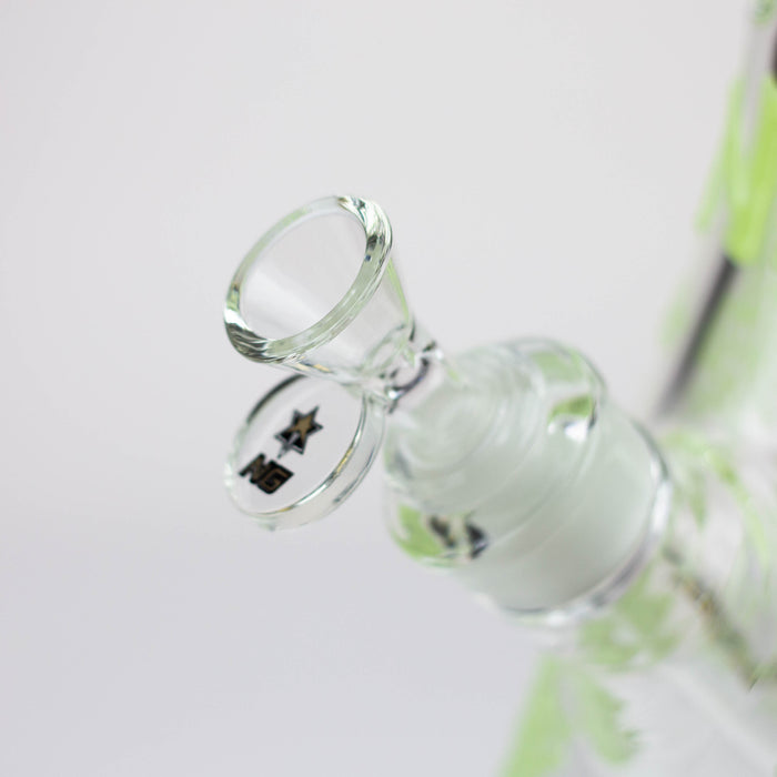 NG-13 inch 7mm Glow-In-The-Dark Leaves [ST011] Glass Bong High-End Brands Glass