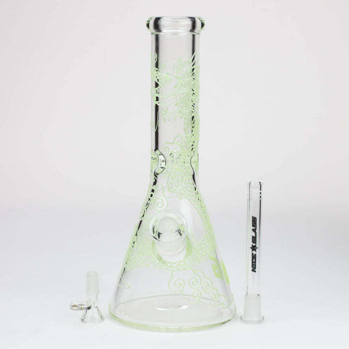 NG-13 inch 7mm Glow-In-The-Dark Dragon [ST012] Glass Bong High-End Brands Glass