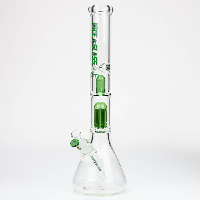NG | 18 inch 6-Arm Perc & Splash Guard Beaker [G607-7] Glass Bong High-End Brands Glass GREEN