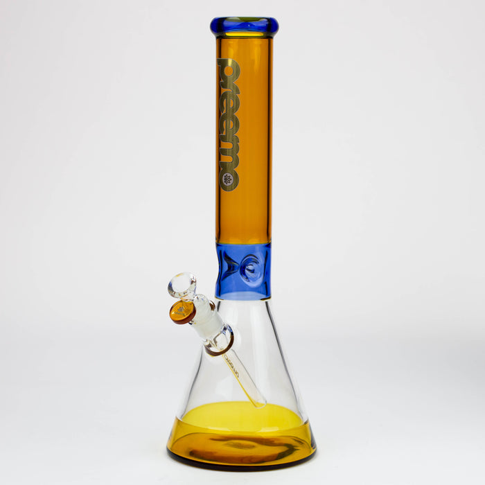 preemo - 15.5 inch Contrast Pinch Beaker [P024] Bongs preemo GOLD