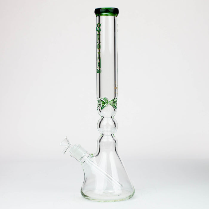 17.5" Spark 9 mm curbed tube glass water bong
