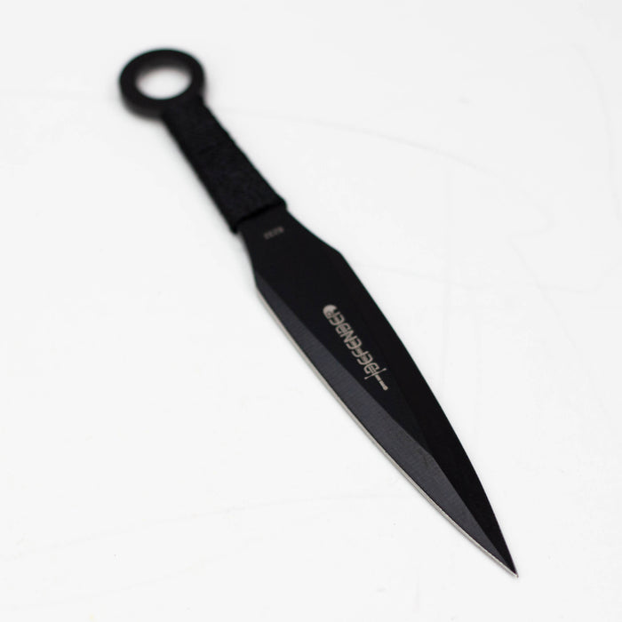 6" Black Throwing Knives with Black Handle & Sheath [6233]