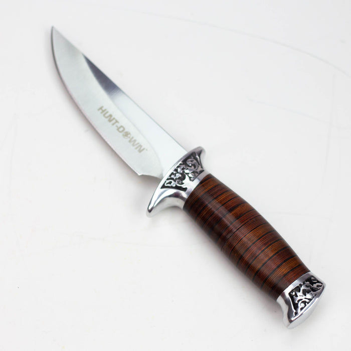 8" Hunt-Down fixed Blade Hunting Knife with Nylon Sheath [9116]