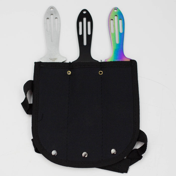 3pc Throwing Knife Set with Sheath [5314] Throwing Knife Canadian Distributor
