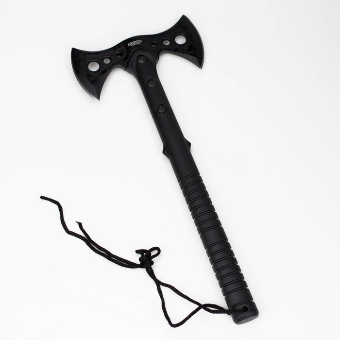 15.5" All  Black Tactical Axe Double Blade Head [13463]