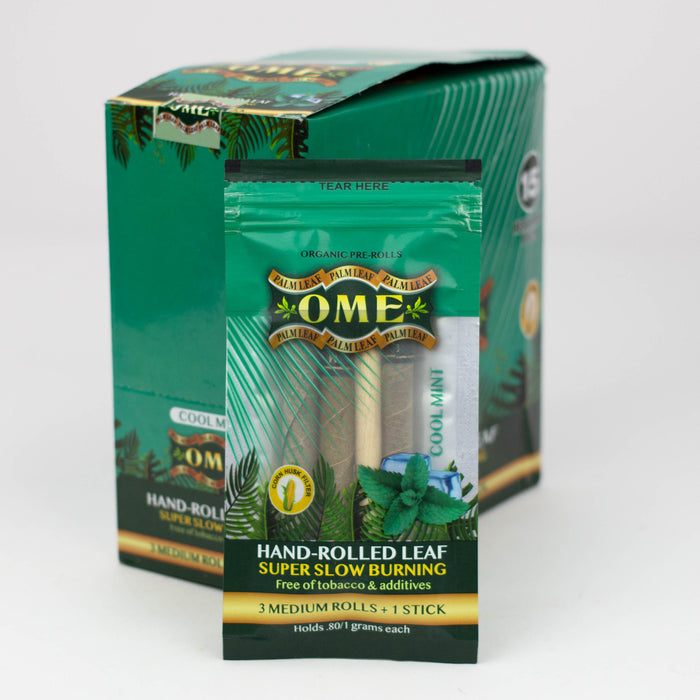 OME-Hand-Rolled flavor Medium wraps Box of 15 Leaf Wrap Canadian Distributor Cool Mint