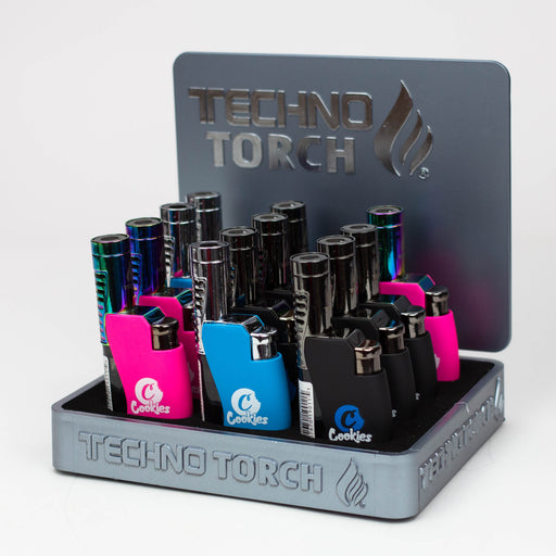 Techno Torch Display Box of 12 [19011-CO] Lighters Canadian Distributor