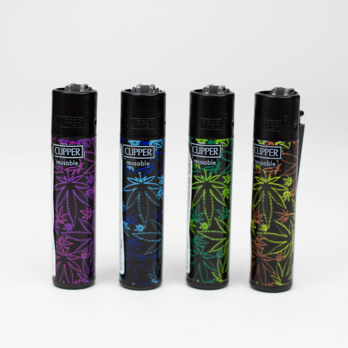 CLIPPER  FLUO LEAVES 3 LIGHTERS COLLECTION