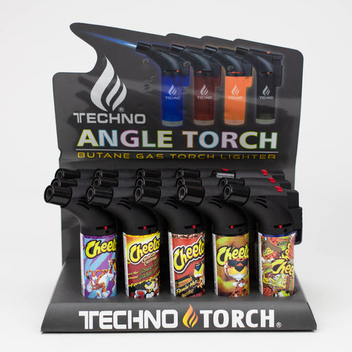 Techno Lighter single flame Torch box of 15 [00139] Lighters Canadian Distributor