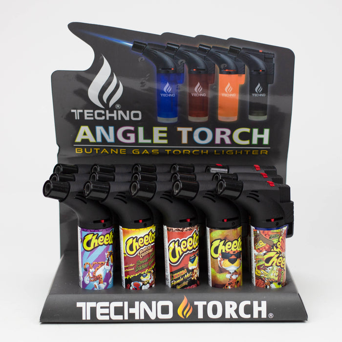 Techno Lighter single flame Torch box of 15 [00139] Torch Canadian Distributor