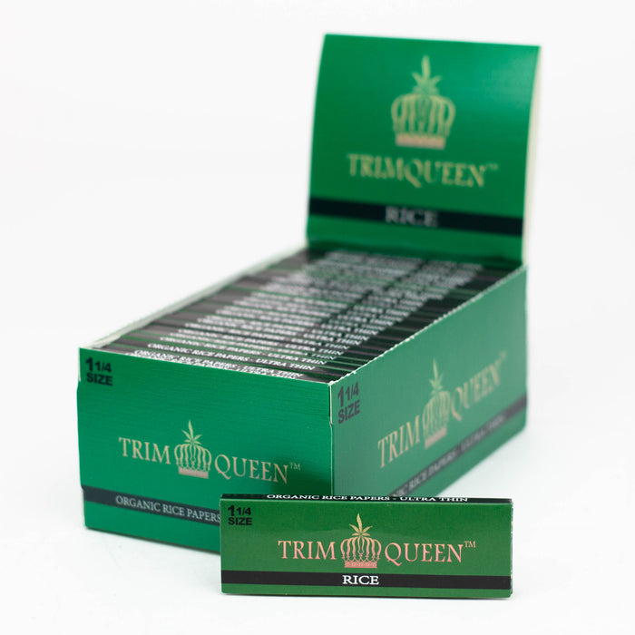 Trim Queen®️ Premium 1 1/4" Rolling Rice Papers DISPLAY CASE OF 50 1 - 1/4" Size Trim Queen