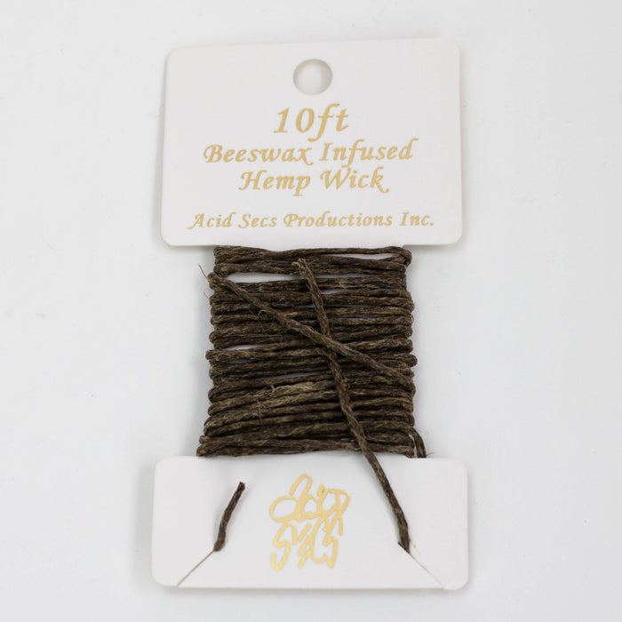 Acid Secs - Beezwax Infused Hemp Wicks Single Pack Acid Secs Productions Inc. 10 ft.