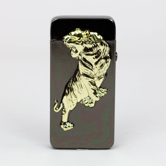 3D Design -Double arc USB lighter [MLT21] Lighter Canadian Distributor Tiger Black