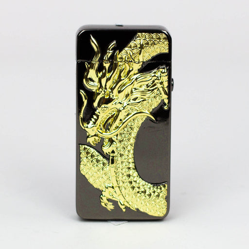 3D Design -Double arc USB lighter [MLT21] Lighters Canadian Distributor Dragon Black