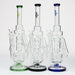 17" H2O Three Honeycomb silnders glass water recycle bong [H2O-25] Bongs Canadian Distributor