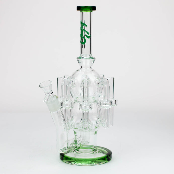 13.5" H2O Glass water recycle bong [H2O-17] Other Shaped Bong Canadian Distributor Green