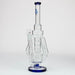 17" H2O Three Honeycomb silnders glass water recycle bong [H2O-25] Bongs Canadian Distributor Blue