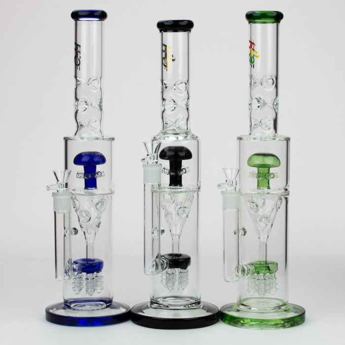 17" H2O Funnel glass water bong [H2O-26]