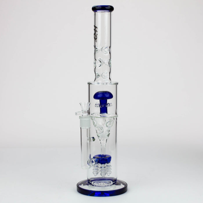 17" H2O Funnel glass water bong [H2O-26] Bongs Canadian Distributor Blue