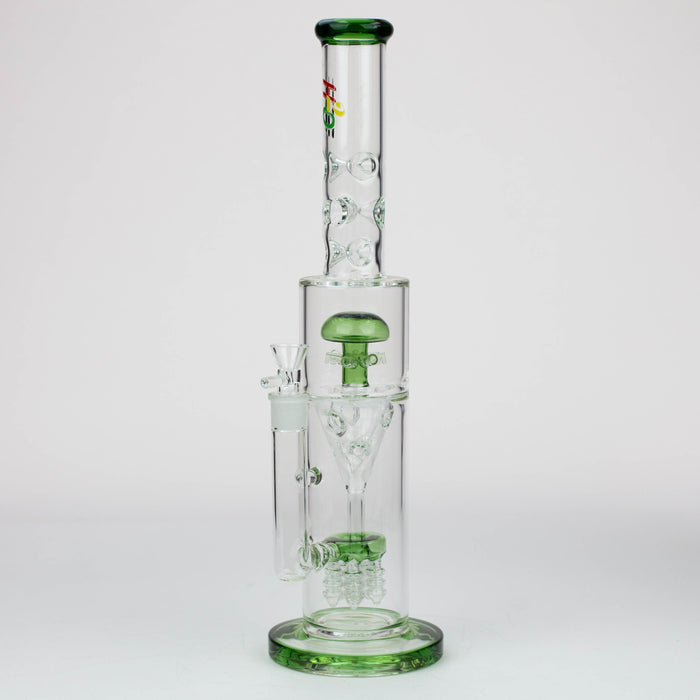 17" H2O Funnel glass water bong [H2O-26] Bongs Canadian Distributor Green