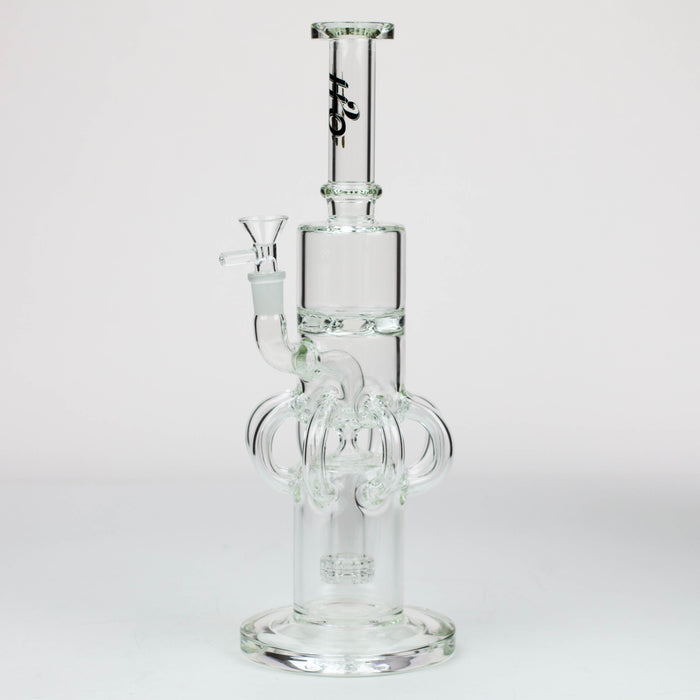 15" H2O Glass water recycle bong [H2O-32] Glass Bong Canadian Distributor