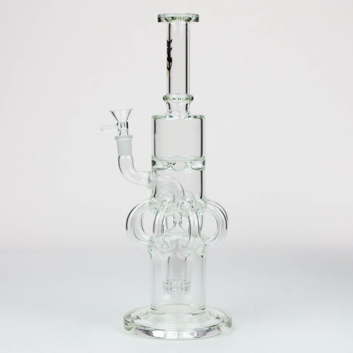 15" H2O Glass water recycle bong [H2O-32] Glass Bong Canadian Distributor