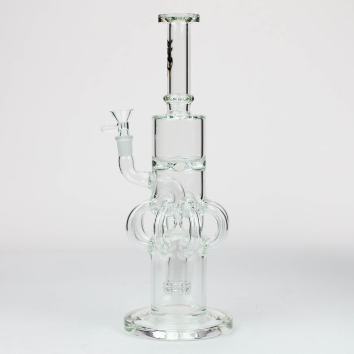 15" H2O Glass water recycle bong [H2O-32]
