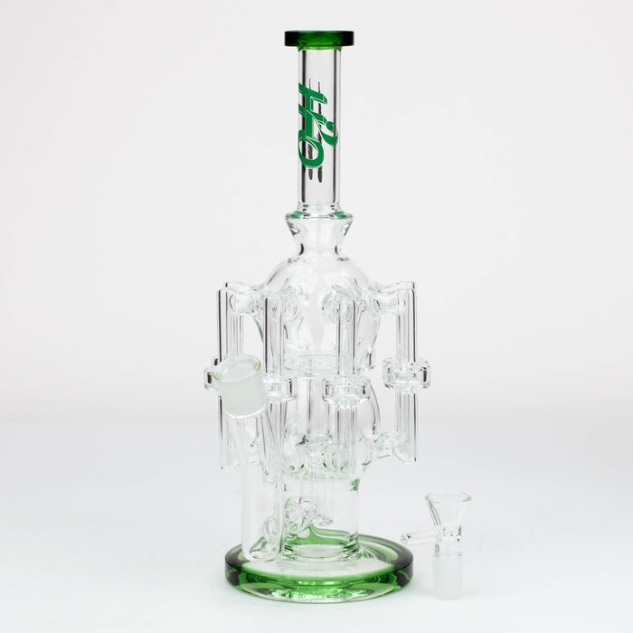 13.5" H2O Glass water recycle bong [H2O-17]