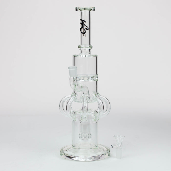 15" H2O Glass water recycle bong [H2O-32]