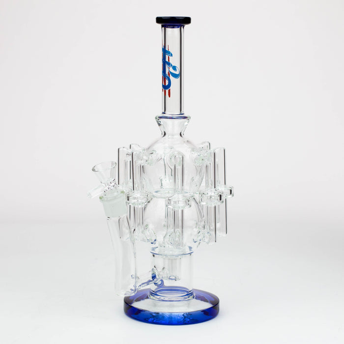 13.5" H2O Glass water recycle bong [H2O-17]
