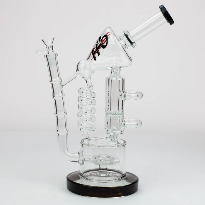 12" H2O Coil Glass water recycle bong [H2O-18] Glass Bong Canadian Distributor