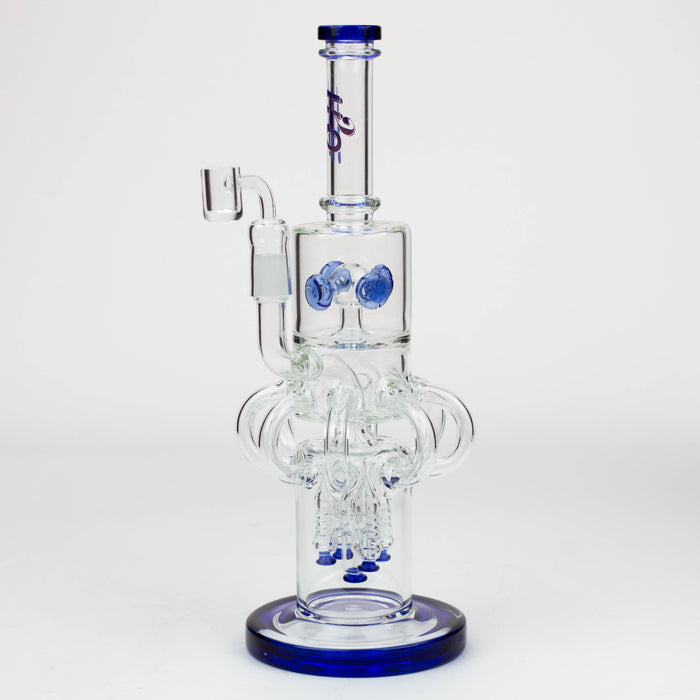15" H2O Glass water recycle bong [H2O-20] Glass Bong Canadian Distributor Violet