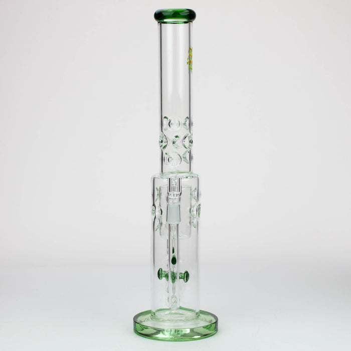 19" H2O 2-in-1 Double Joint glass water bong [H2O-22]