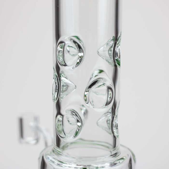 19" H2O 2-in-1 Double Joint glass water bong [H2O-22]