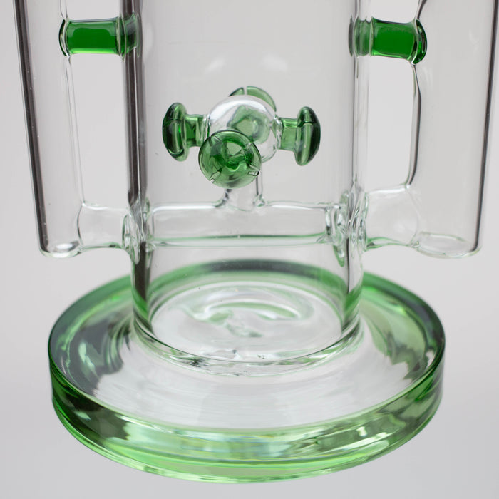 19" H2O 2-in-1 Double Joint glass water bong [H2O-22]