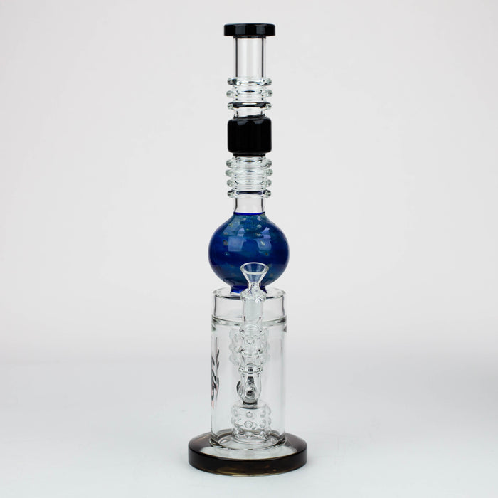 15" H2O Gold fumed sphere Glass water bong [H2O-23] Glass Bong Canadian Distributor