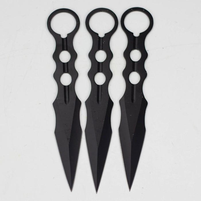 3pc Throwing Knife Set with Sheath [T00109BK]