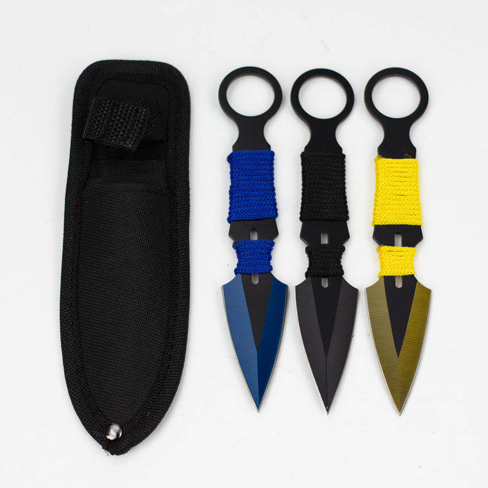 3pc Throwing Knife Set with Sheath [T00501-2]