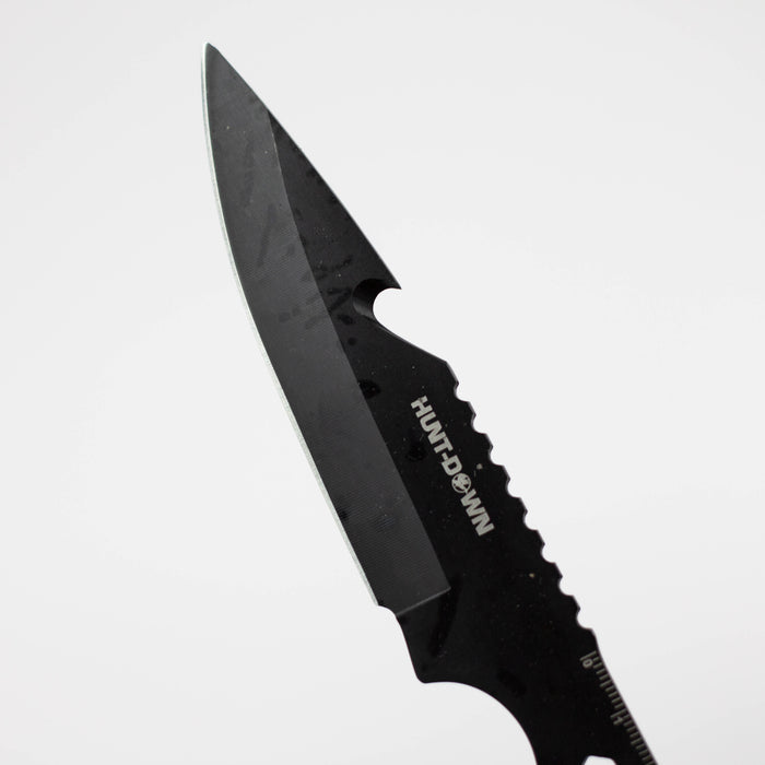 8" Three Piece Hunt Down Black Throwing Knife Set With Fish Hook [9569] Throwing Knife Canadian Distributor