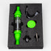 Slicone and Titanium Nectar Collector Kit [AK10] Glass Hand Pipe Canadian Distributor Green
