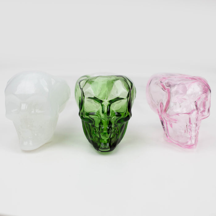 5" GLASS PIPE-SKULL [AC238]